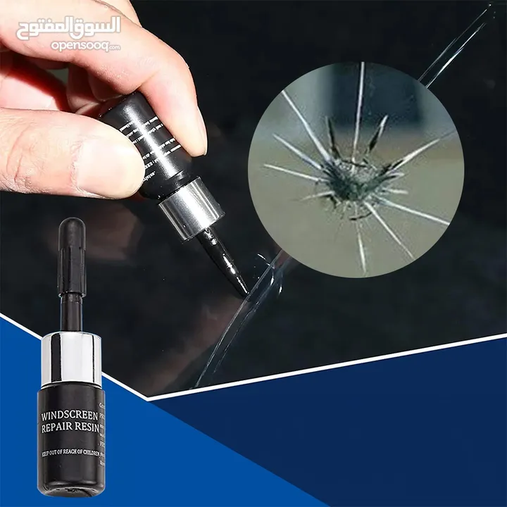 سائل إصلاح زجاج السيارات . automotive Glass nano repair Fluid auto windscreen scratch remover tool.