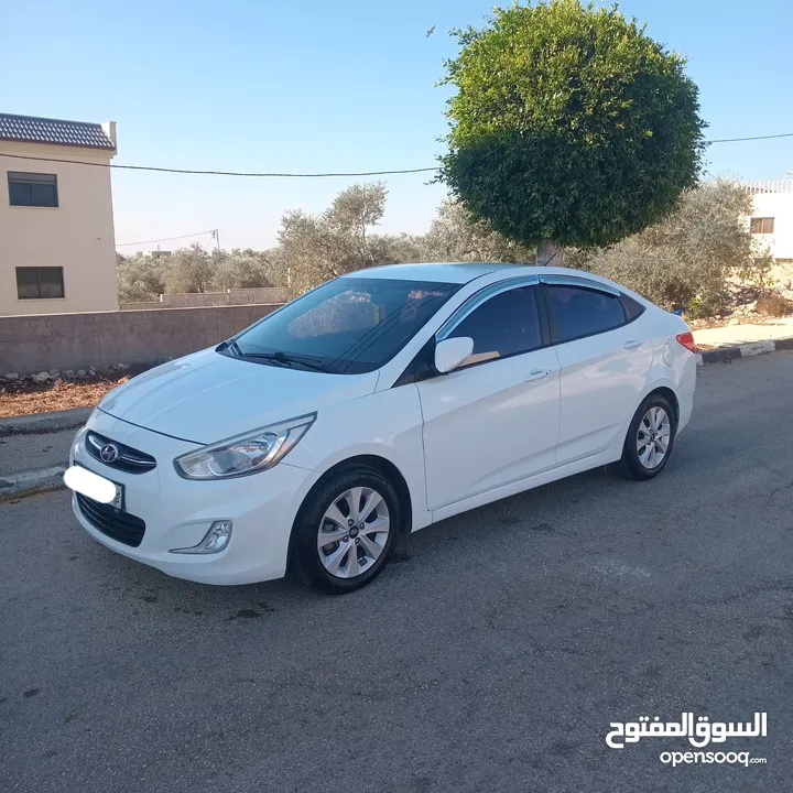 هونداي اكسنت 2016 بنزين أوتوماتيك بصمة دهان شركة