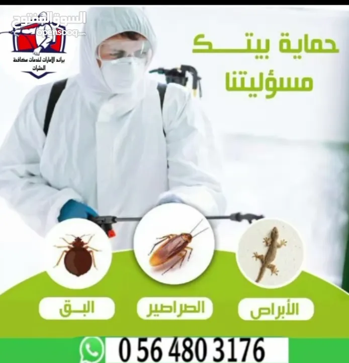 شركة مكافحة حشرات وأعمال الرمه وتركيب طارد الحمام