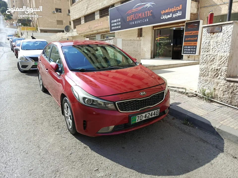 سيارة للايجار كيا سيراتو 2019 عرض 3 ايام 50 دينار اقووى العرووض من المكتب الدبلوماسي لتاجير السيارات