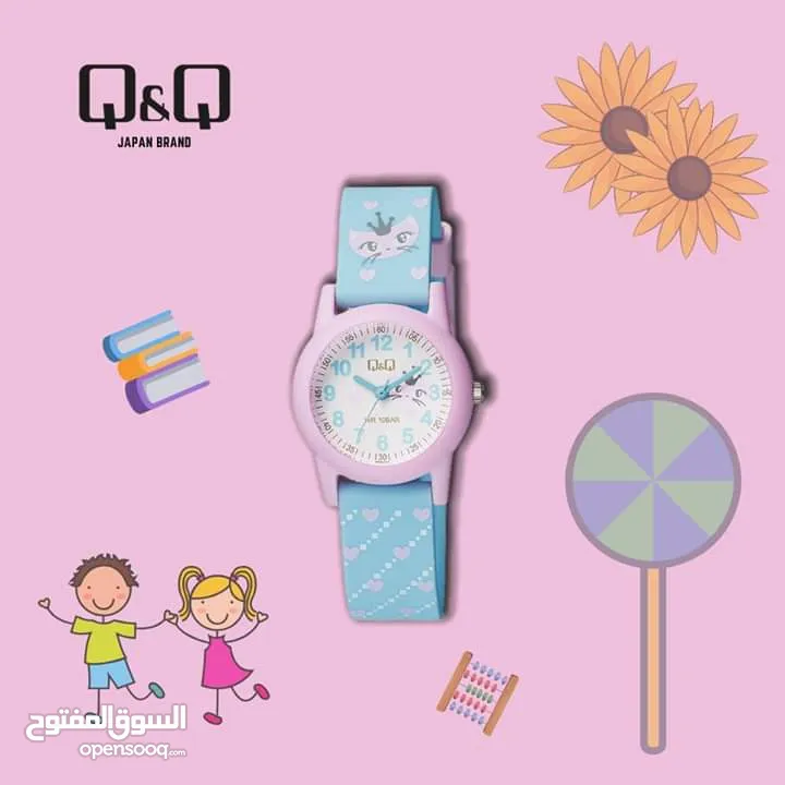 ساعات Q&Q للاطفال عدة رسومات