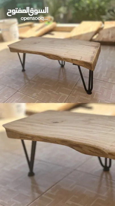 طاولات خشبية