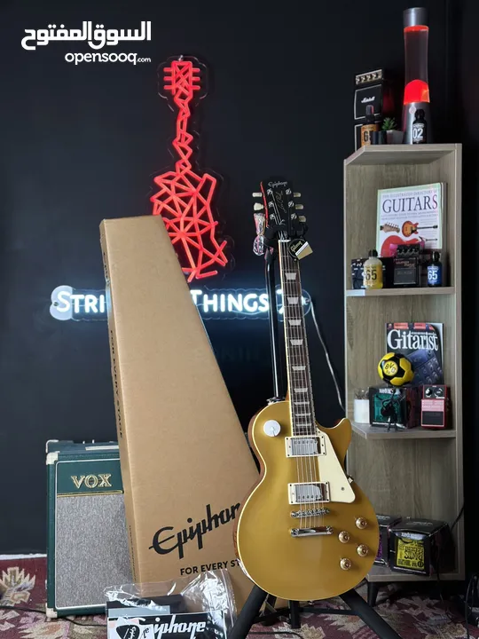 * Brand New * Epiphone Les PaulTM Standard ‘50s Gold Top (Metallic Gold) Electric Guitar - 600 JDs