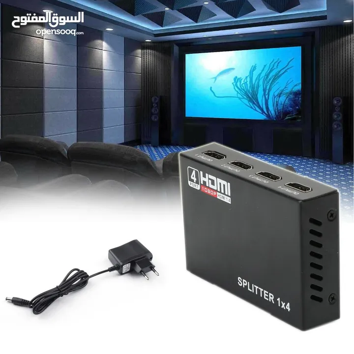 FOUR HDMI displays from 1 HDMI source with this splitter