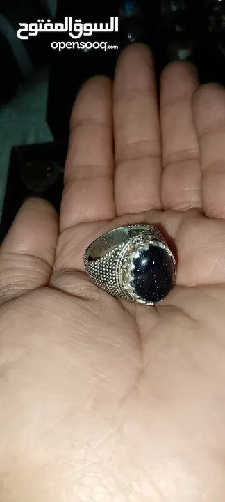 خواتم فضة مرصعة بأحجار كريمه اصليه