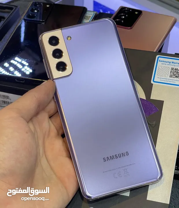 مستعمل Samsung S21 5G رام 16 جيجا 128 بدون كرتونه عربي شرق اوسط شاحن الاصلي وكفر متوفر توصيل