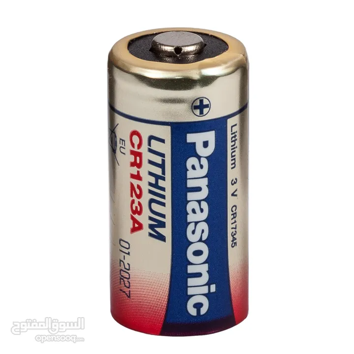 بطاريات ليثيوم CR123 3V بناسونك Panasonic Photo Lithium CR-123  3v battery