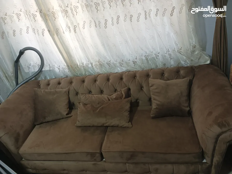 طقم كنب ثقيل  شبه جديد
