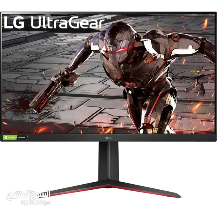 شاشة LG   32GN650 monitor  شبه جديدة حالة ممتازة 32inch 2k