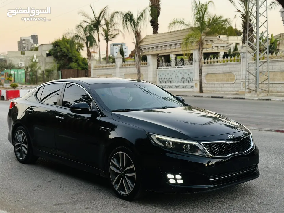 كيا اوبتماااا k5 الفخامة بمعنى الكلمة سيارة تحفة يد ثانية عداد 130 الف بالكراتين الله يبارك لحق حالك