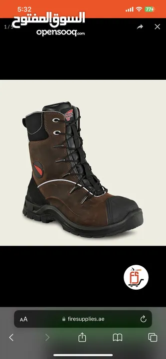 مستعمل اسبوع فقط    (Red wing) حذاء من شركة