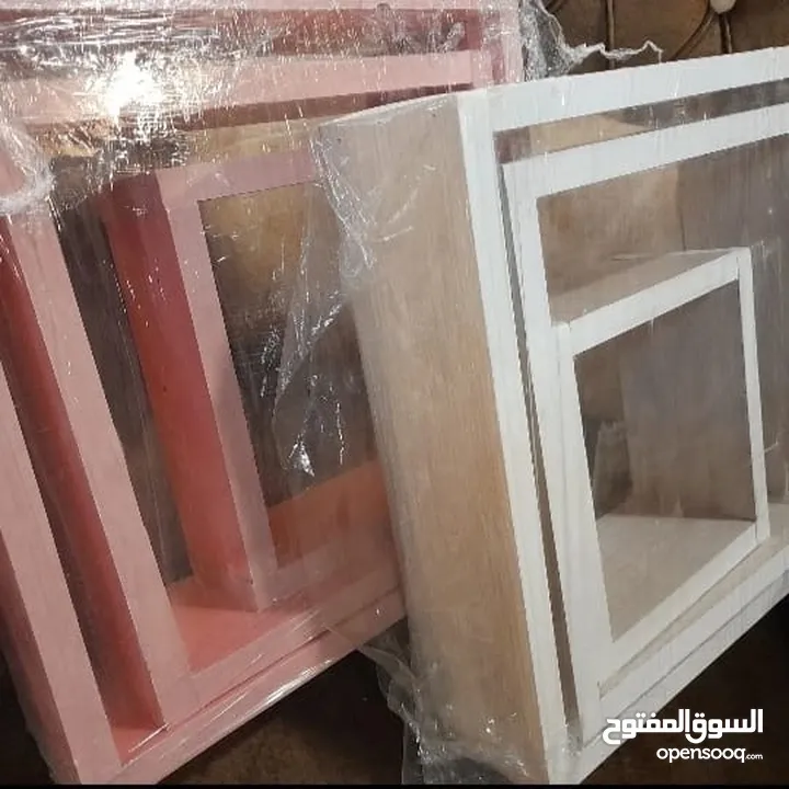 رفوف ديكورات طقم ثلاث قطع فقط5