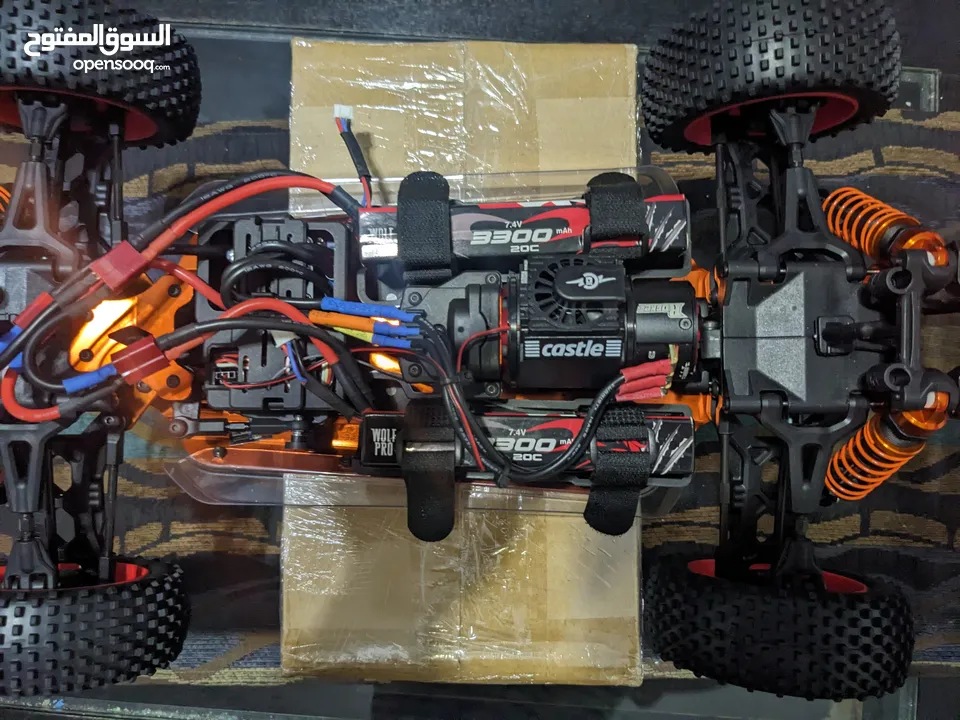 سياره RC 4x4 ماركه كاسيموتو kasemoto جديده  cacapibality 6S lipo battery مع قطع غيار كامله