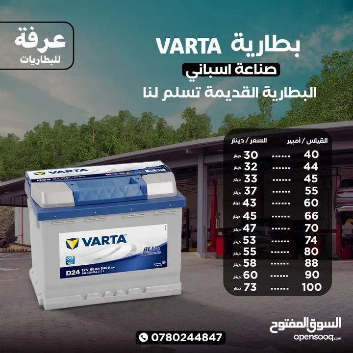 بطاريات سيارات 12 فولت