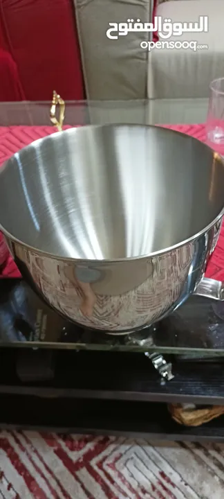 جرن عجانة ستانلس استيل قياس للعجانة 4.5& 5QT  جديد بالكرتونه غير مستعمل