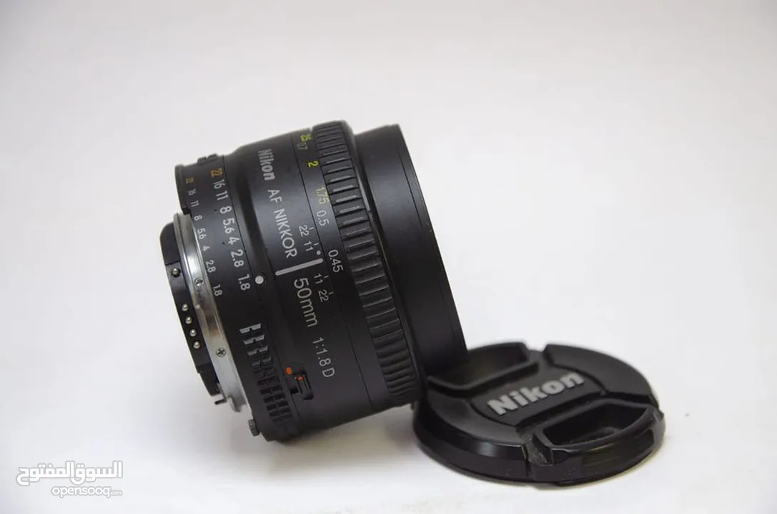 عدسة نيكون  Nikon AF NIKKOR 50mm f/1.8D Lens