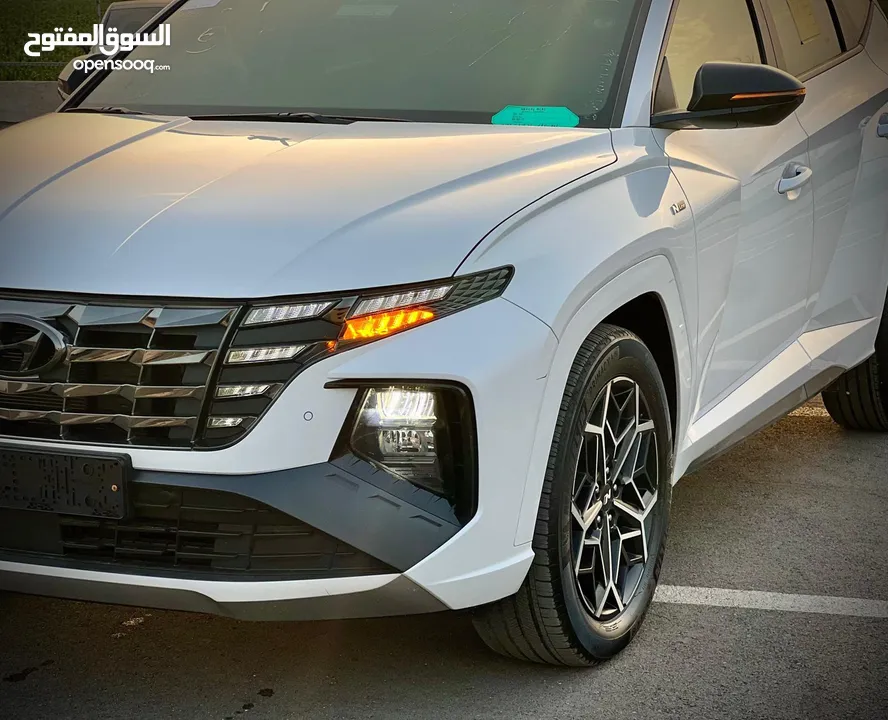 هونداي توسان  N-LINE  فل بدون فتحة  2x4 ///240Hp بنزين + كهرباء  2022/ ( Haybrid) 1600cc