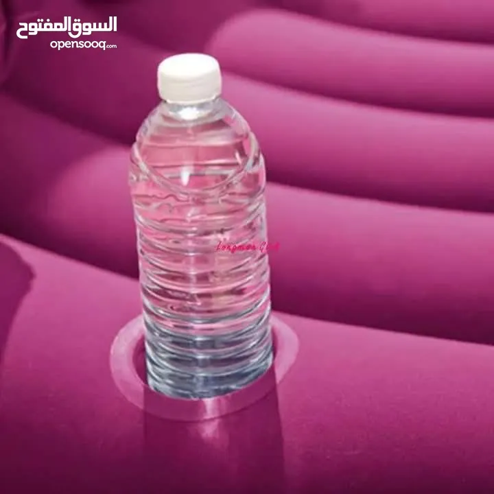 فرشة نفخ إنتكس الأصلية لون خمري مع منفاخ انتكس الاصلي هدية