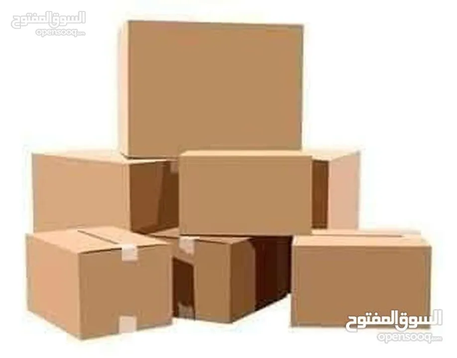 كراتين فارغة للبيع للشحن والترحيل البضائع في عمان