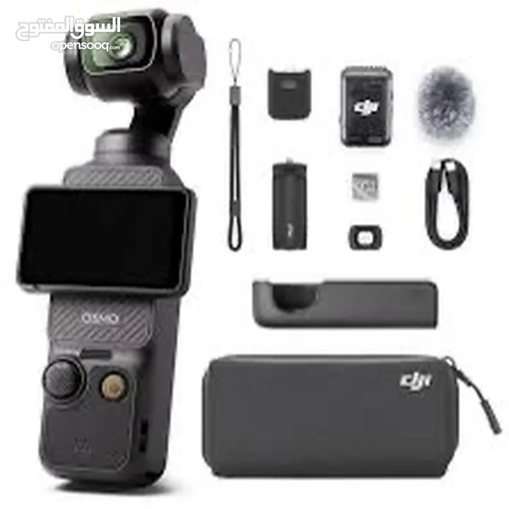 DJI Osmo Pocket 3 Creator Combo-Full Set with tripod battery wire package e.- جديد - قابل للتفاوض