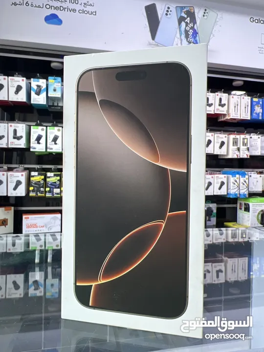 iPhone 16 Pro Max ( 512 GB ) ايفون 16 برو ماكس 512 جيجابايت تيتانيوم صحراوي  وارد الشرق الاوسط (^_^)