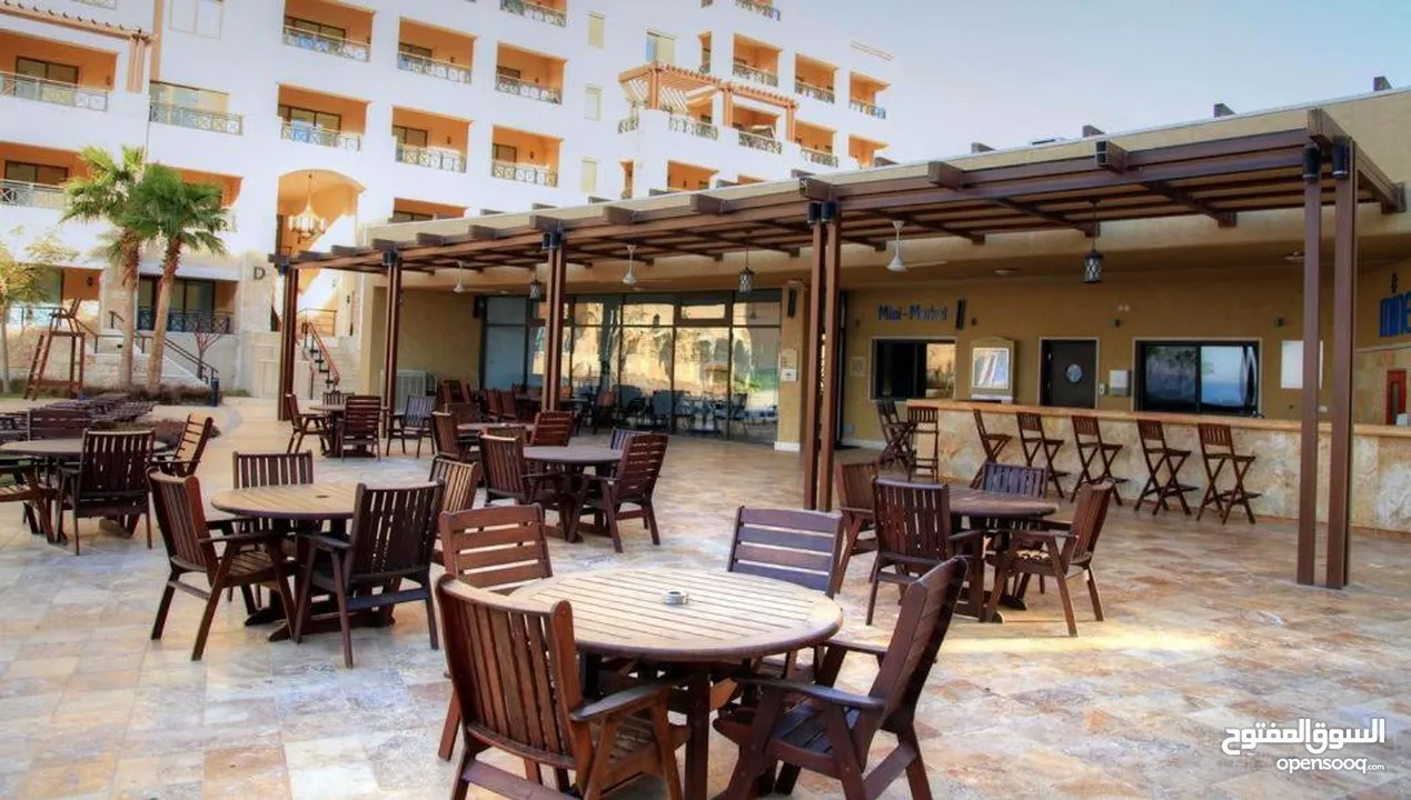 Beautiful 1 bedroom apartment with large terrace in Samarah resort in the Dead Sea