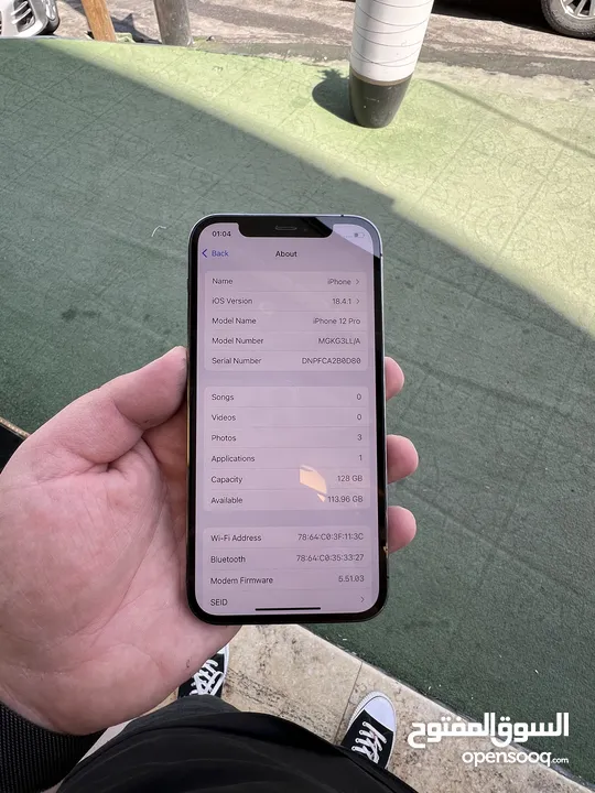 12 pro 128GB لا مفتوح ولا مصلح شرق اوسط