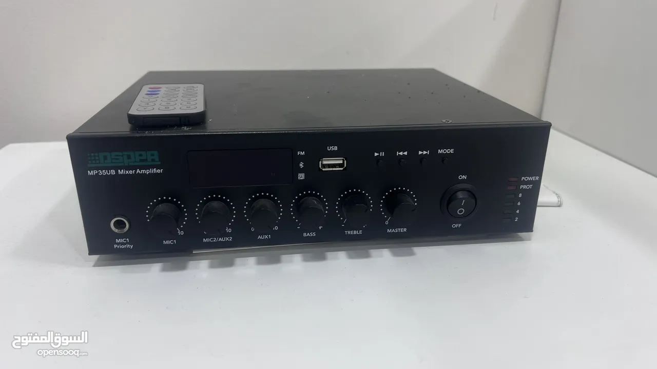 للبيع جهاز تضخيم صوت DSPPA MP35UB مع 3 سماعات