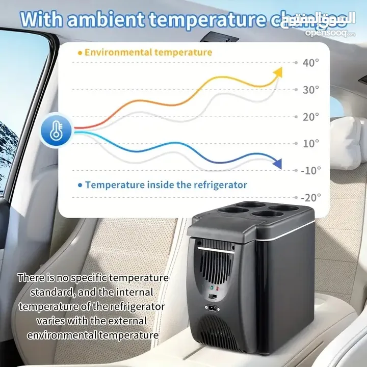 ثلاجة سيارة صغيرة 6 لتر