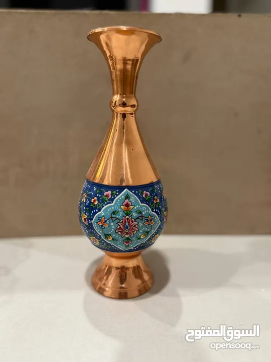 Rare handcrafted Persian copper vase for sales