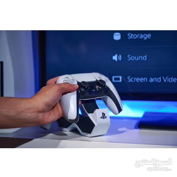 محطة شحن مزدوجة PowerA PS5 مرخصة رسميا لوحدات التحكم اللاسلكية DualSense صنع المملكة المتحدة