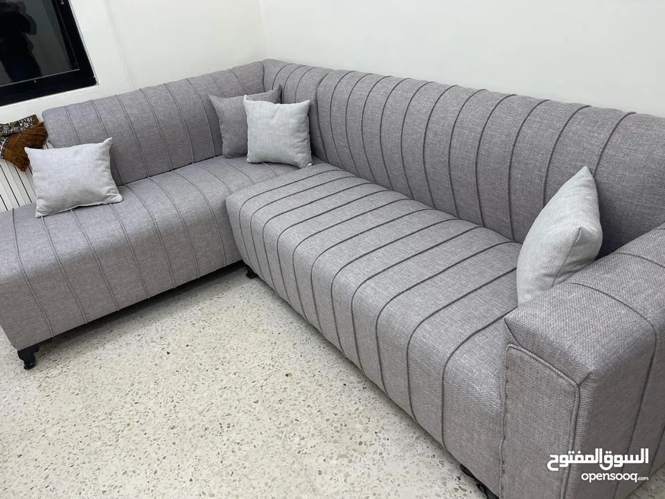 كورنرات 9مقاعد حرف L معاه كمان مجوزه بسعر الجملة من مفروشات ماسة لاتردد بل اتصال والحجز