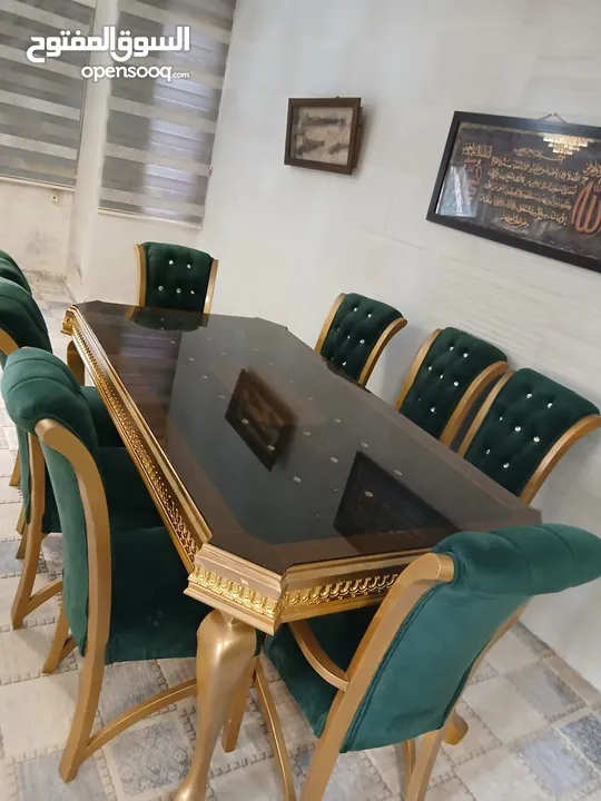 طاولة سفرة 8 مقاعد