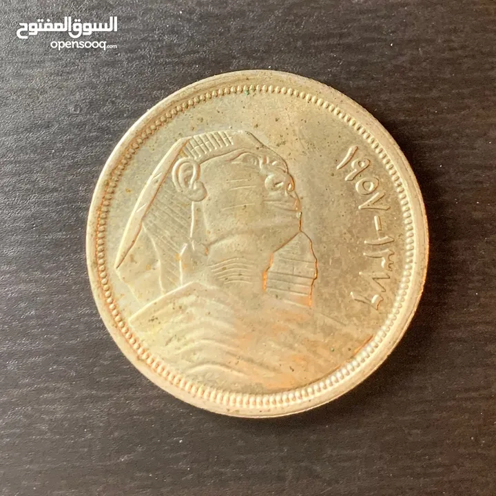 3 قطع 10 قروش 1957 ابو الهول