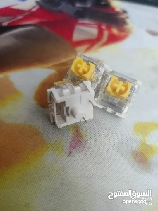 سويتشات كيبورد صفرة يوشي خطية yellow keyboard switches