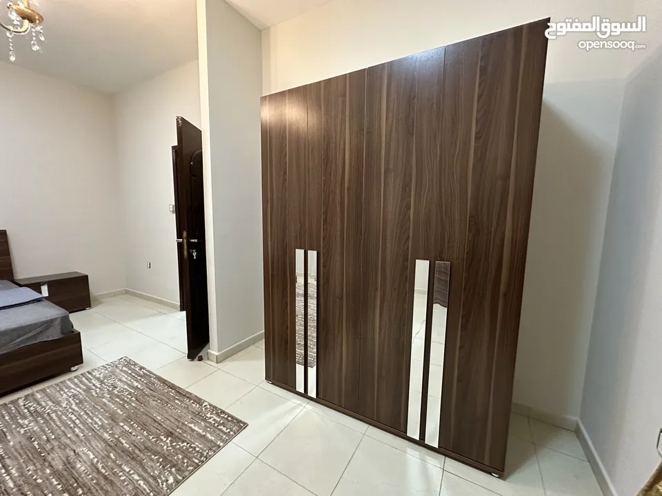 fully furnished apartment flat ONE BHK with large area for rent for 340 riyals, including