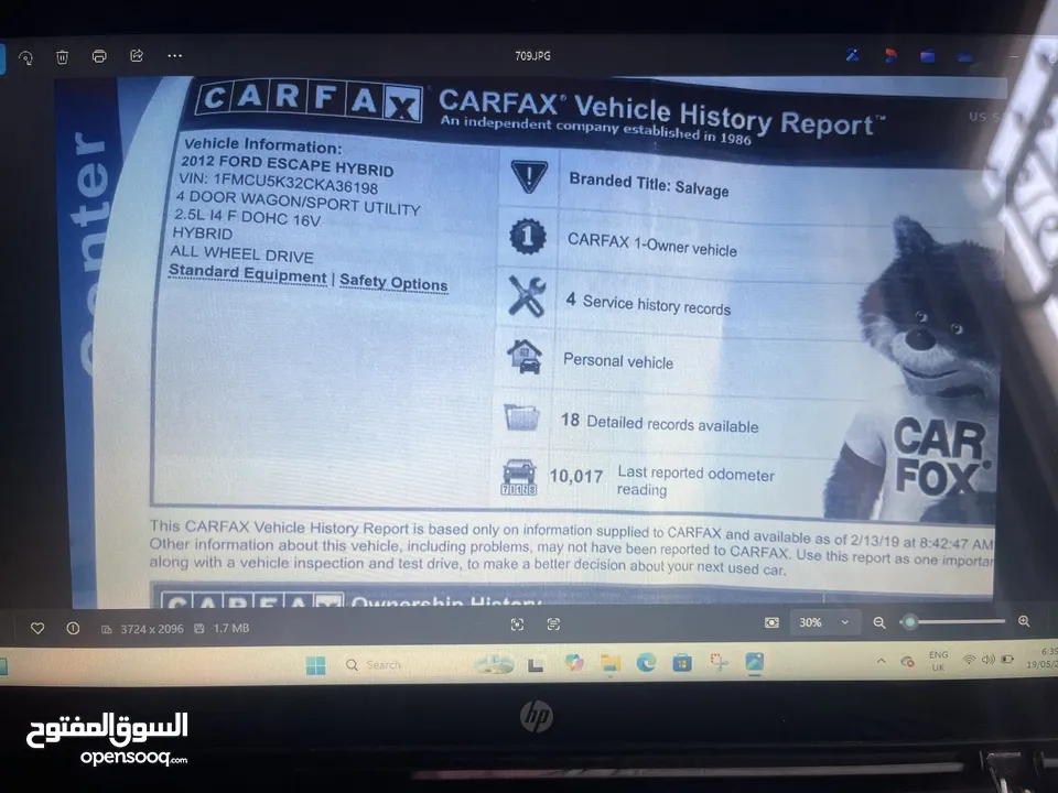 Ford escape (2012)