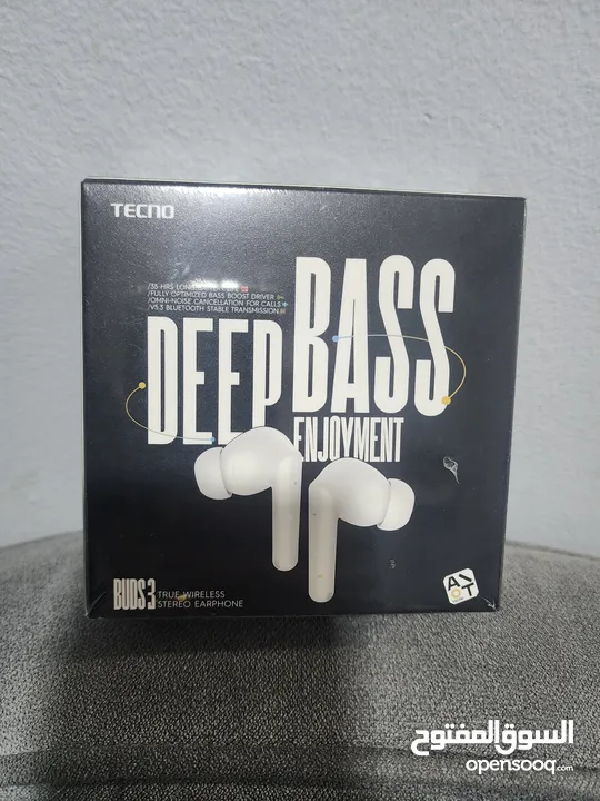 سماعات تكنو deep bass enjoyment buds 3