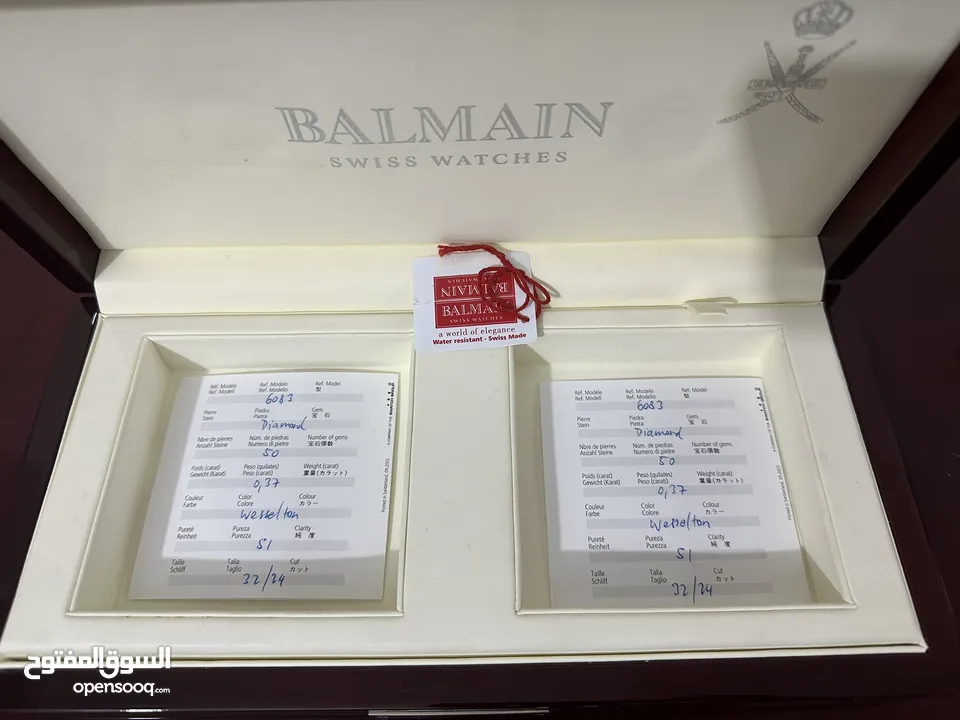 Special Edition Balmain Swiss Watches طقم ساعتين بالمين السويسرية إصدار خاص  رجالي/نسائي