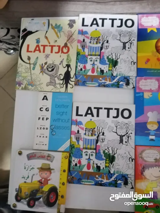 كتب وقصص انجليزي وعربي وتعليمي كميه كبيره اي كتاب بدينار