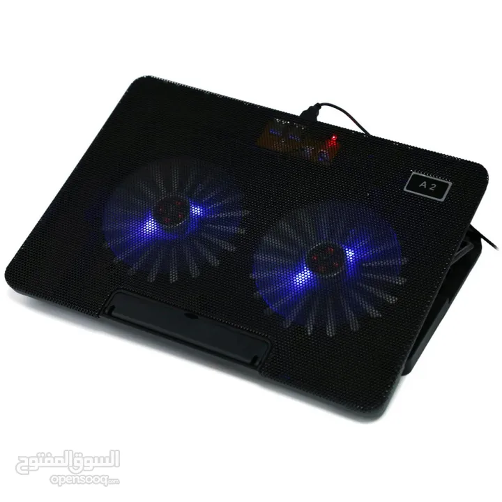 LAPTOP COOLER A2 COOLING PAD NEW جديد مبرد لابتوب مروحتين بسعر ناار