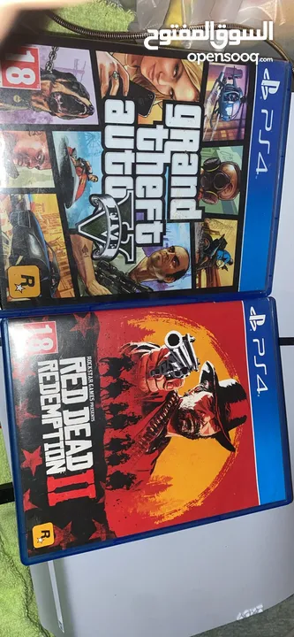 GTA 5 and red dead redemption 2 ps4 cd