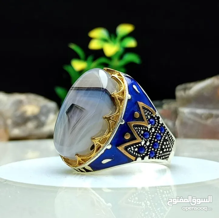 خواتم فضه وعقيق يمني اصلي