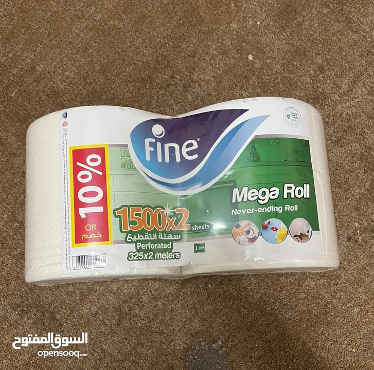 Fine mega roll (tissue)