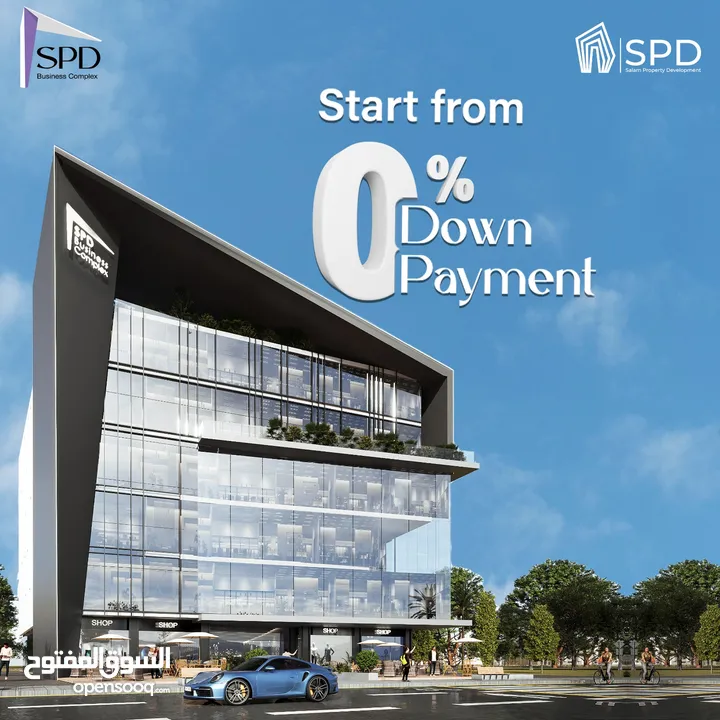 امتلك وحدتك الإداريه مساحة 54 متر في قلب التجمع الخامس في مشروع SPD Business Complex