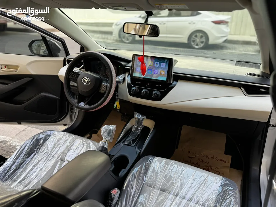 تويوتا كورولا 2021 7 جيد ولا ملاحظه فل كامل عدا الفتحه بحاله الوكاله زيرو جمرك جديد بسعر مميز