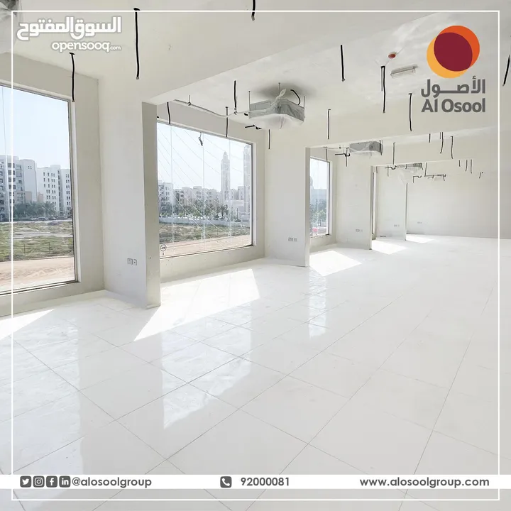 مساحات تجارية للإيجار بموقع حيوي بالحيل الشمالية For Rent New shops in Al Hail North