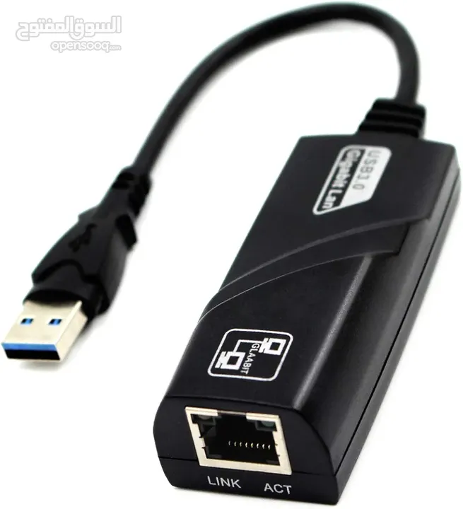 محول إيثرنت أنثى USB 3.0 ذكر A إلى RJ45 يربط الكمبيوتر أو الكمبيوتر اللوحي بجهاز راوتر أو مودم