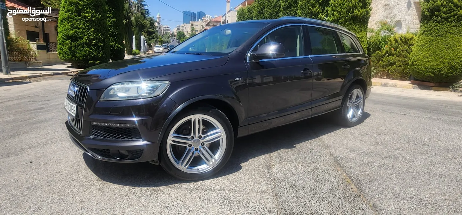 كاش أو اقساط من المالك AUDI Q7 2013 SLINE ممشى قليل 3.0cc سوبر تشارج فل كامل أعلى صنف فحص كامل