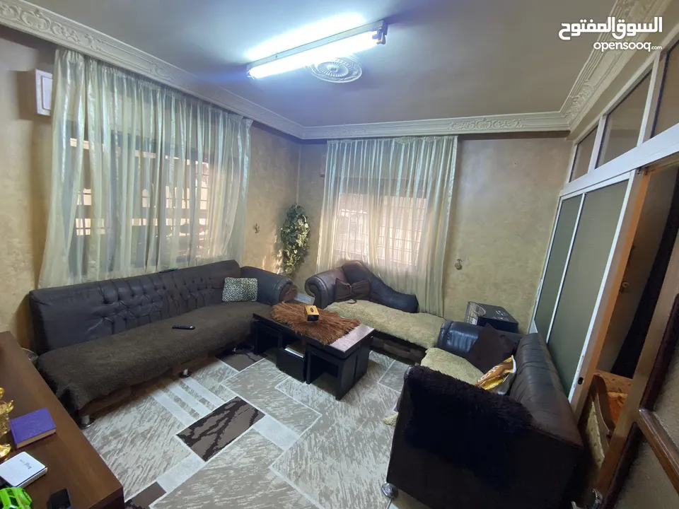شقة طابق ارضي للبيع - مساحة 123 متر - ضاحية الامير حسن